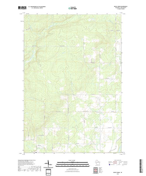 USGS Topographic Map – Becky Creek