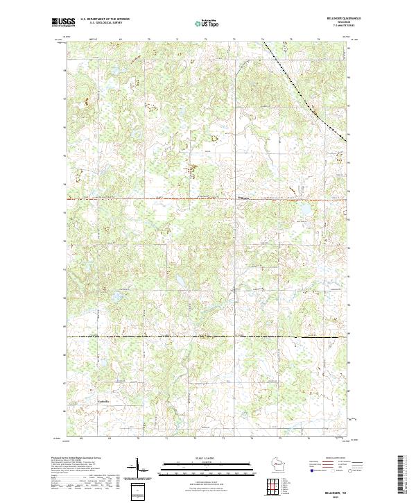 USGS Topographic Map – Bellinger