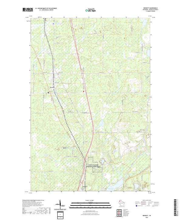 USGS Topographic Map – Bennett