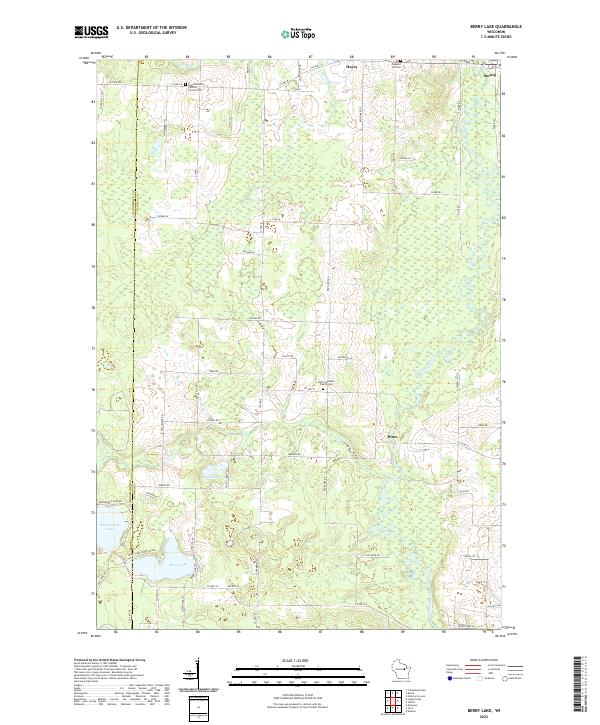 USGS Topographic Map – Berry Lake