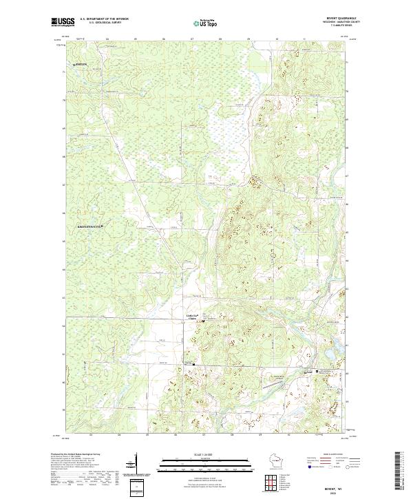USGS Topographic Map – Bevent