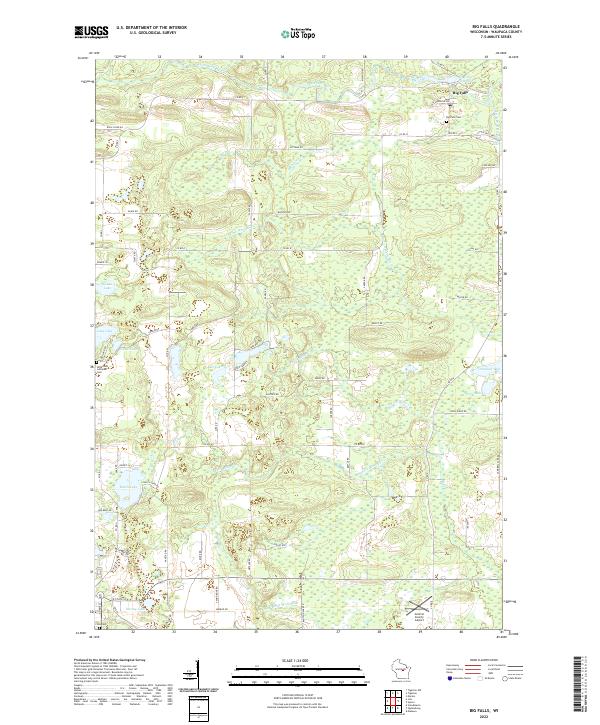USGS Topographic Map – Big Falls