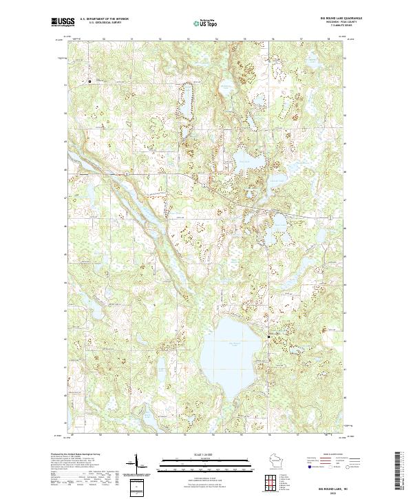 USGS Topographic Map – Big Round Lake