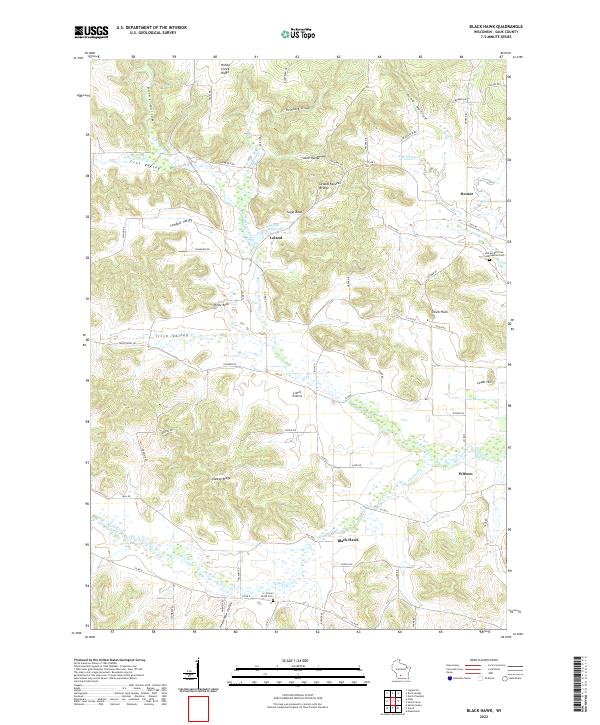 USGS Topographic Map – Black Hawk