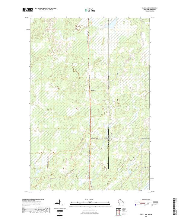 USGS Topographic Map – Black Lake