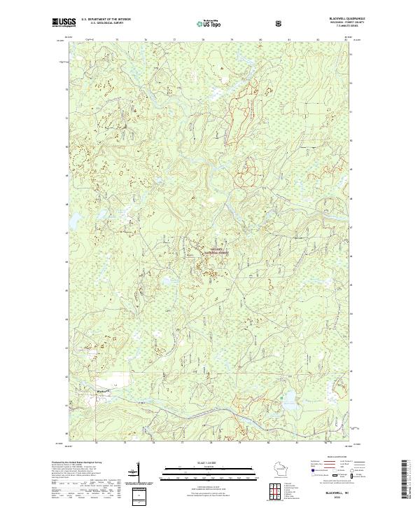 USGS Topographic Map – Blackwell