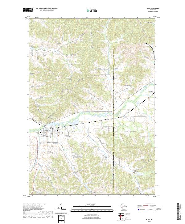USGS Topographic Map – Blair