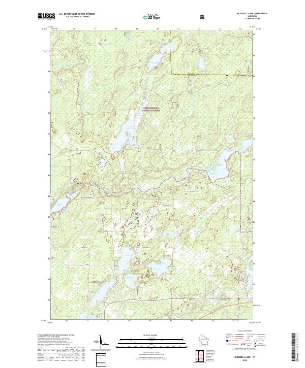 USGS Topographic Map – Blaisdell Lake