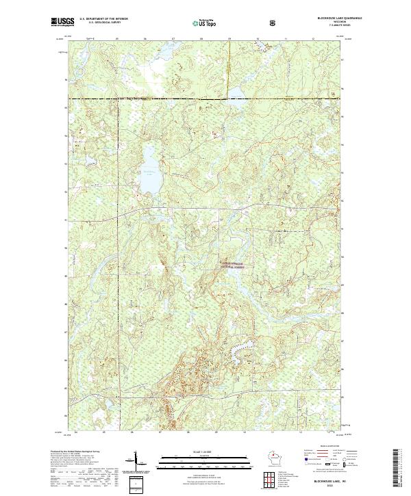 USGS Topographic Map – Blockhouse Lake