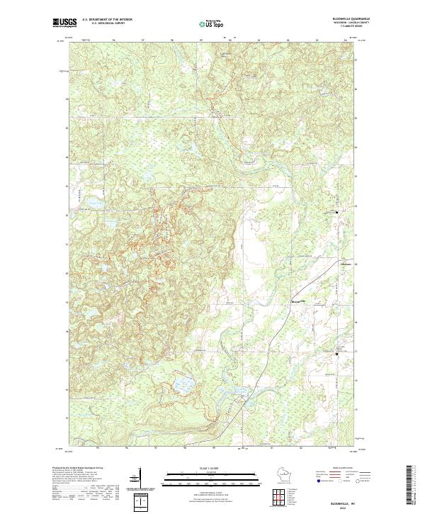 USGS Topographic Map – Bloomville