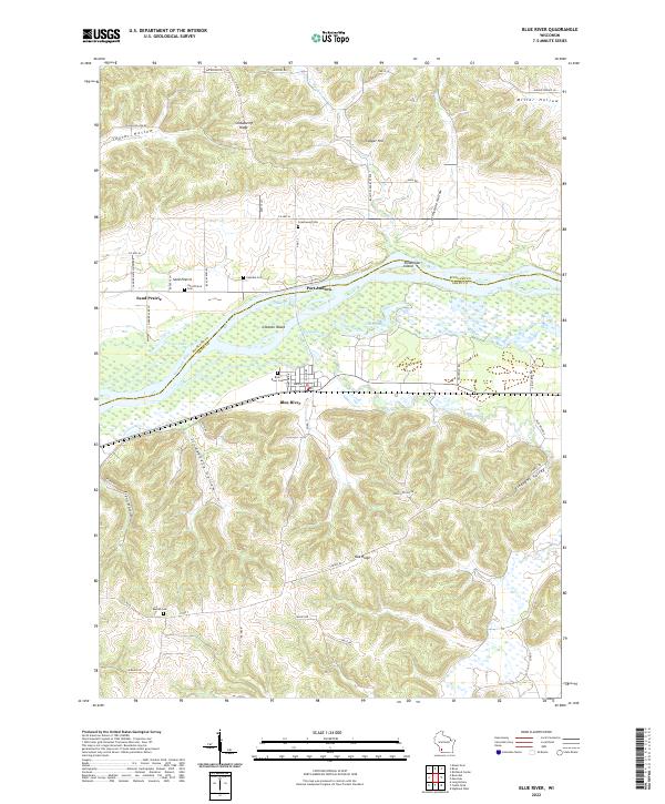 USGS Topographic Map – Blue River