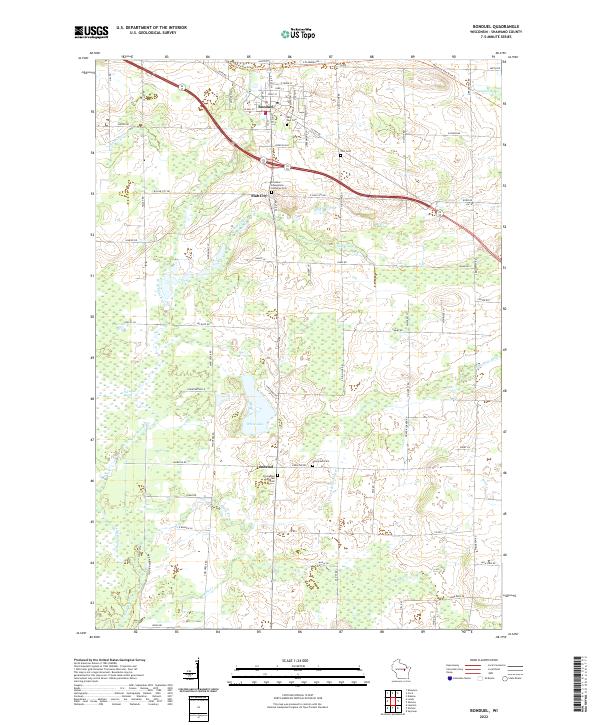 USGS Topographic Map – Bonduel