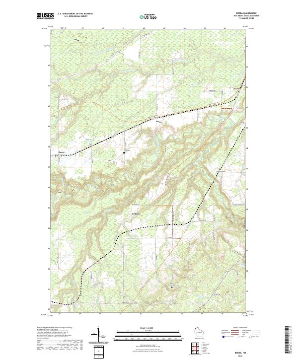 USGS Topographic Map – Borea