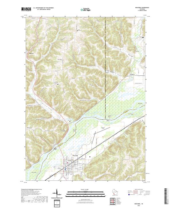 USGS Topographic Map – Boscobel