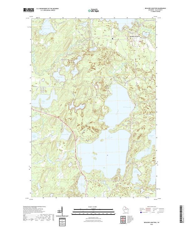 USGS Topographic Map – Boulder Junction