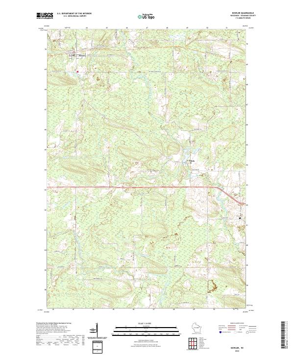 USGS Topographic Map – Bowler