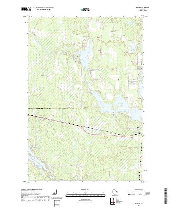 USGS Topographic Map – Bradley
