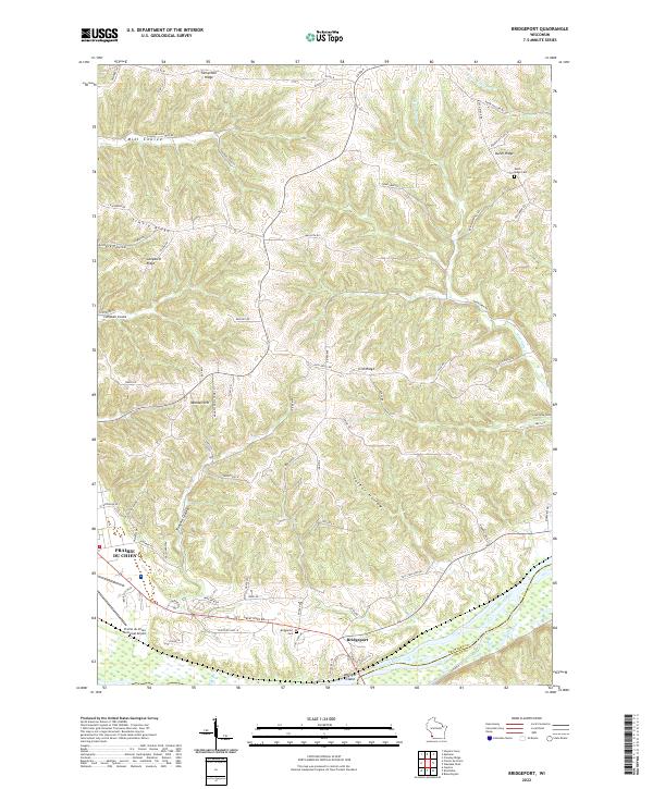 USGS Topographic Map – Bridgeport