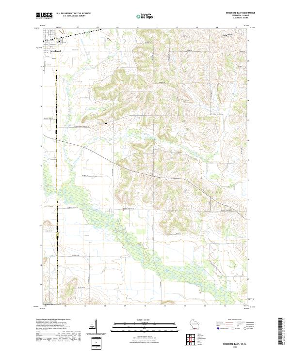 USGS Topographic Map – Brodhead East