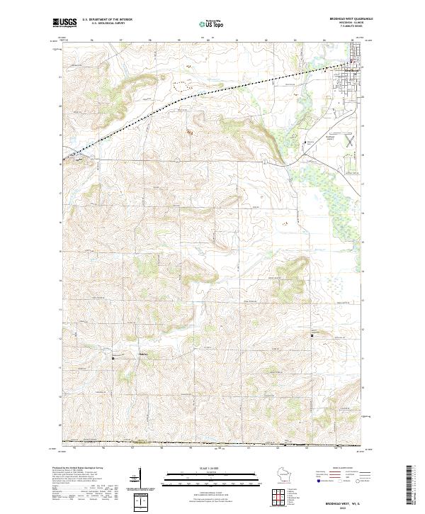 USGS Topographic Map – Brodhead West