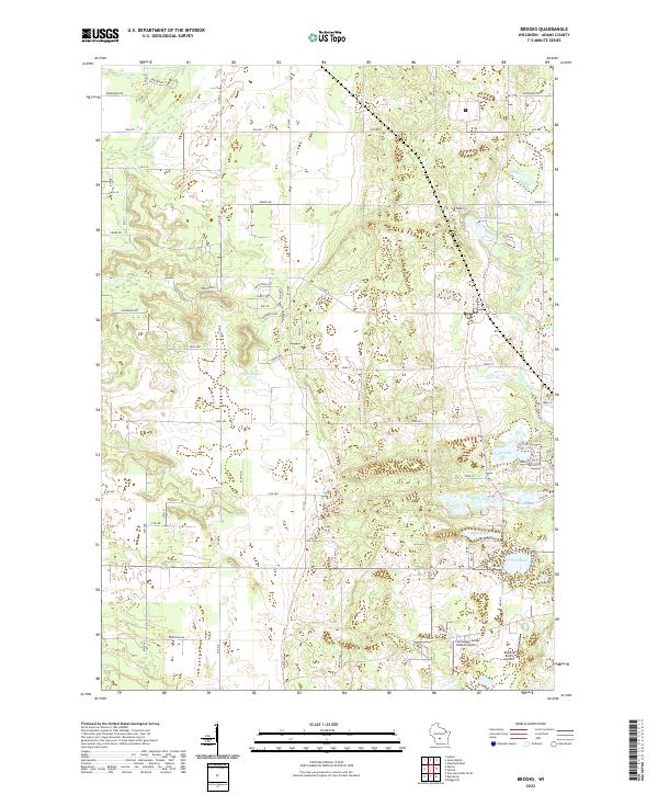 USGS Topographic Map – Brooks
