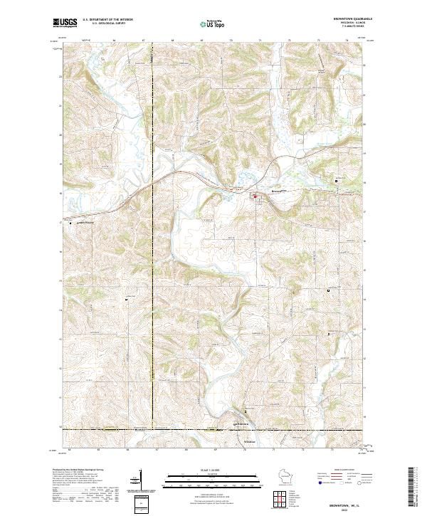 USGS Topographic Map – Browntown
