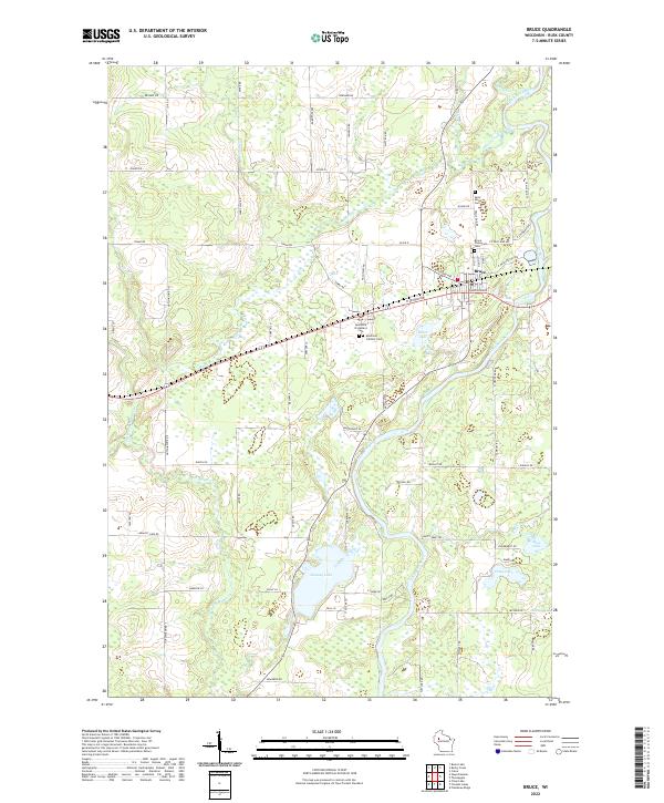 USGS Topographic Map – Bruce