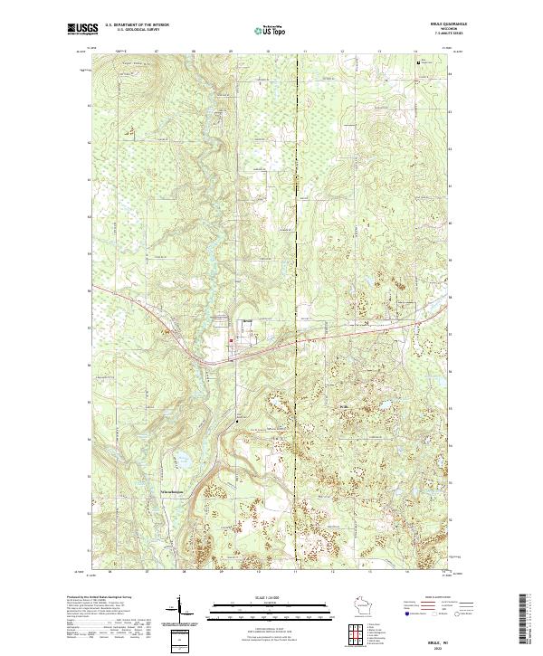 USGS Topographic Map – Brule