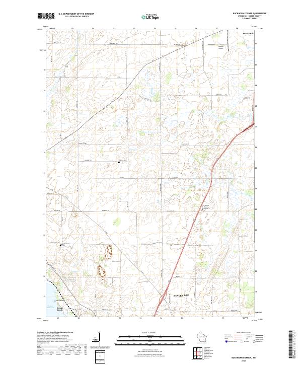 USGS Topographic Map – Buckhorn Corner