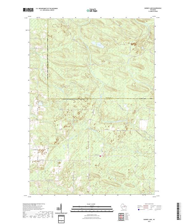 USGS Topographic Map – Burney Lake