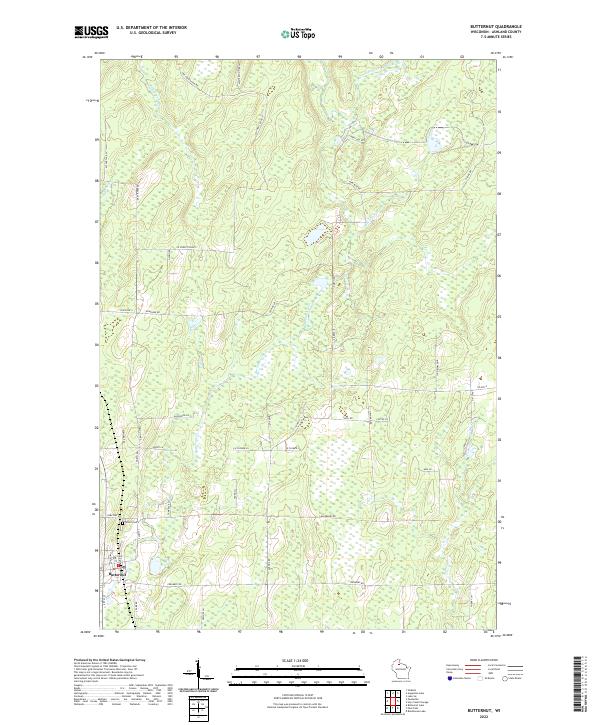 USGS Topographic Map – Butternut