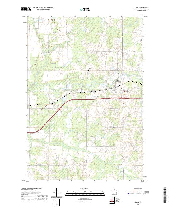 USGS Topographic Map – Cadott
