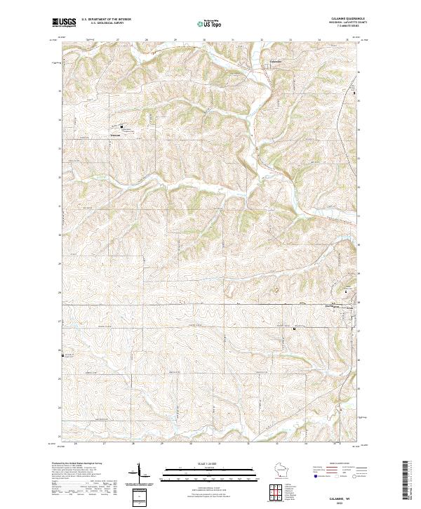 USGS Topographic Map – Calamine