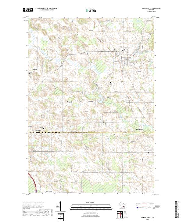USGS Topographic Map – Campbellsport