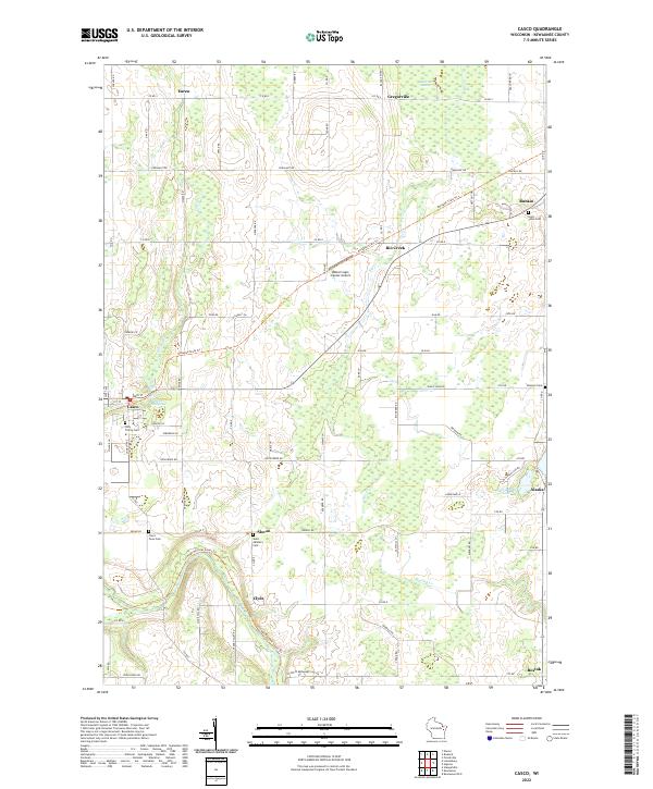 USGS Topographic Map – Casco