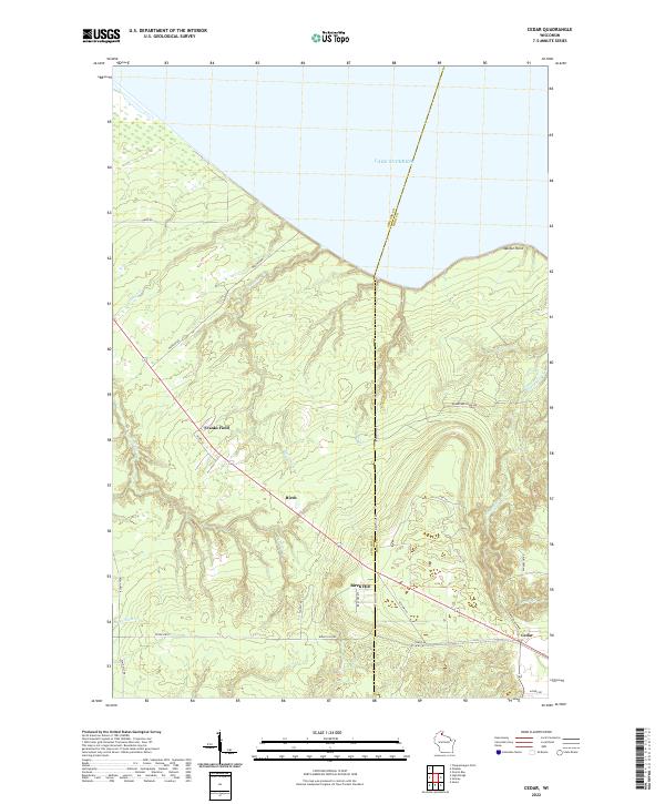 USGS Topographic Map – Cedar
