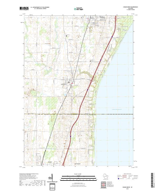USGS Topographic Map – Cedar Grove