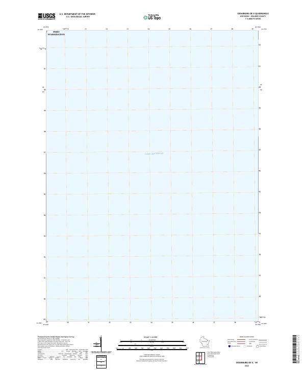 2022 Map of Cedarburg OE E, 2022 Print