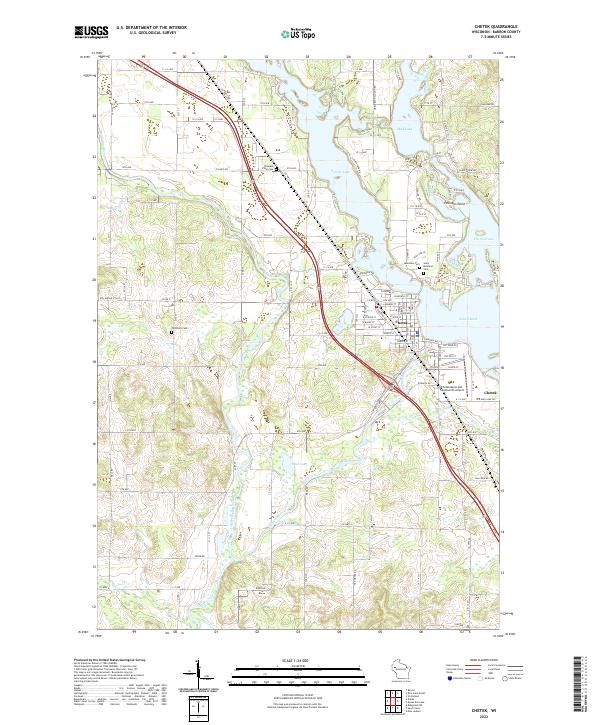 USGS Topographic Map – Chetek