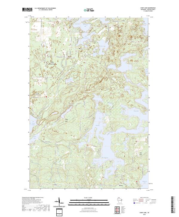 USGS Topographic Map – Chief Lake