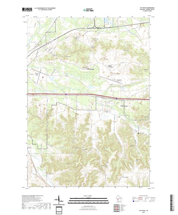 USGS Topographic Map – City Rock