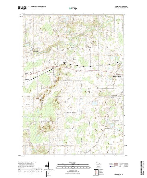 USGS Topographic Map – Clarks Mills