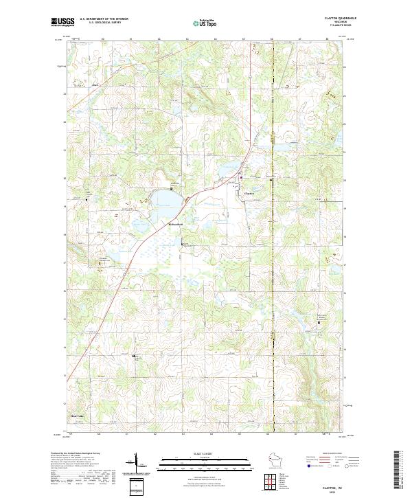 USGS Topographic Map – Clayton