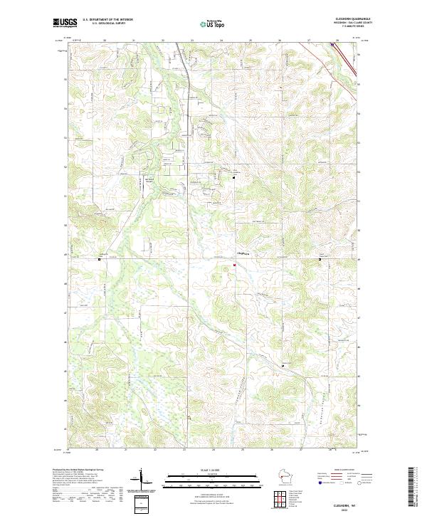 USGS Topographic Map – Cleghorn