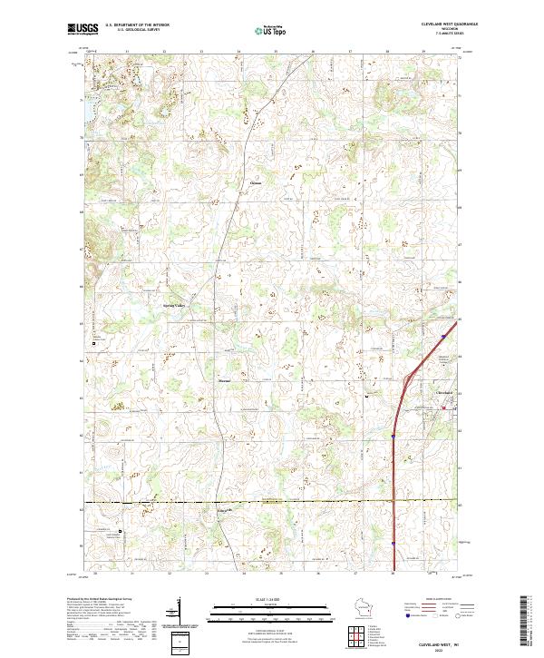 USGS Topographic Map – Cleveland West
