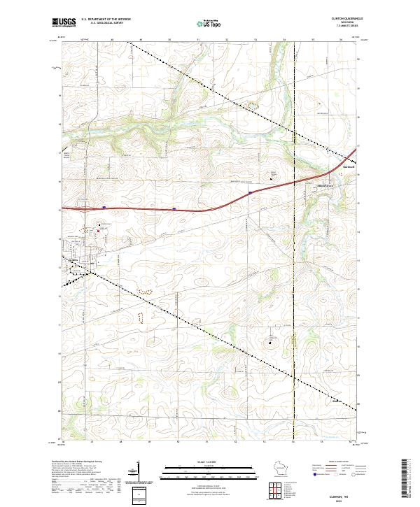 USGS Topographic Map – Clinton