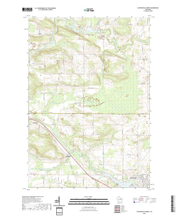 USGS Topographic Map – Clintonville North