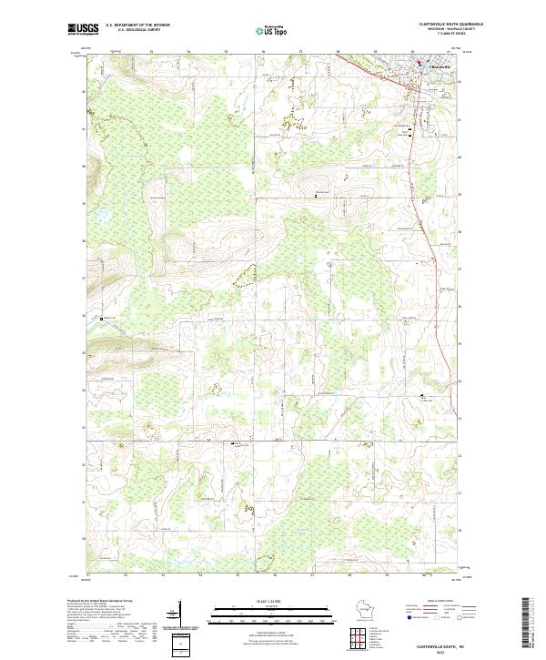 USGS Topographic Map – Clintonville South