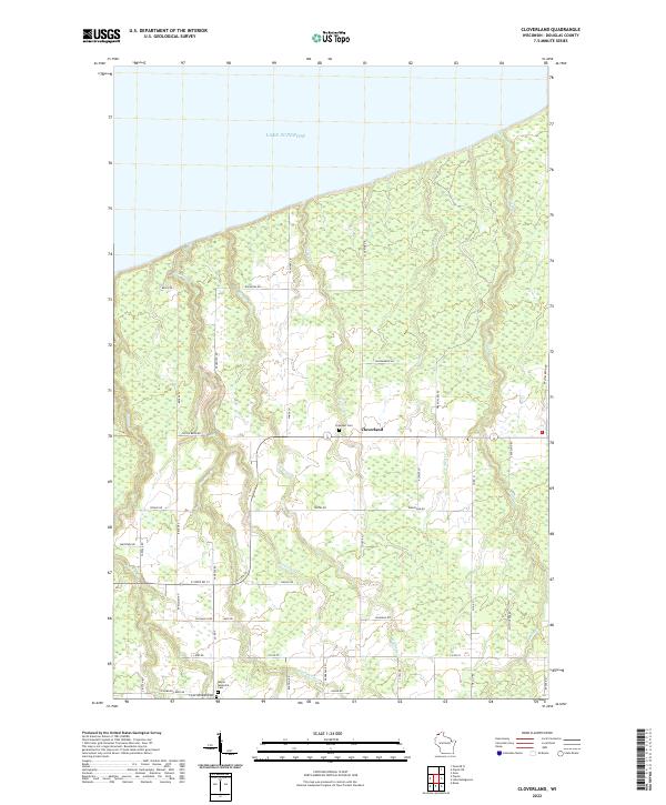USGS Topographic Map – Cloverland