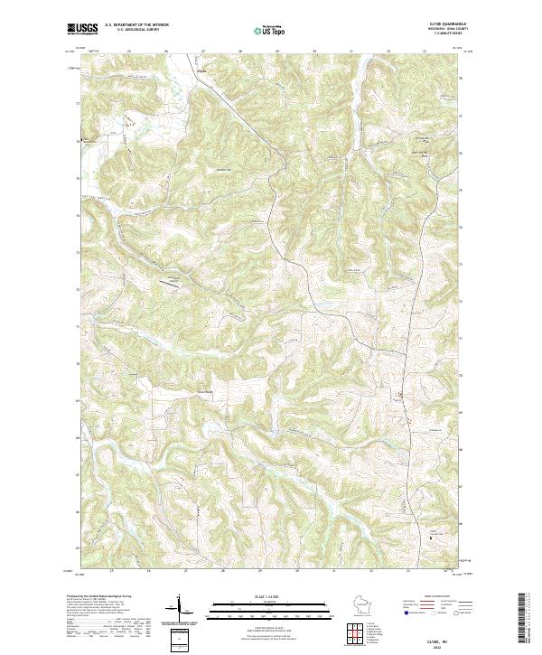 USGS Topographic Map – Clyde